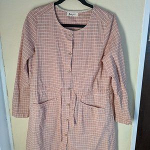 Yoko Girl Pink Gingham Dress / linen babydoll